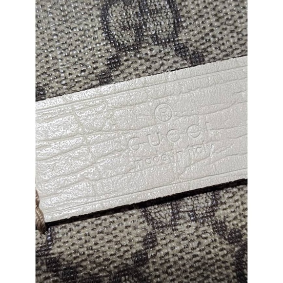 Authentic GUCCI GG Plus Monogram Small Vertical Tote Bag Off White/Beige - Picture 10 of 15